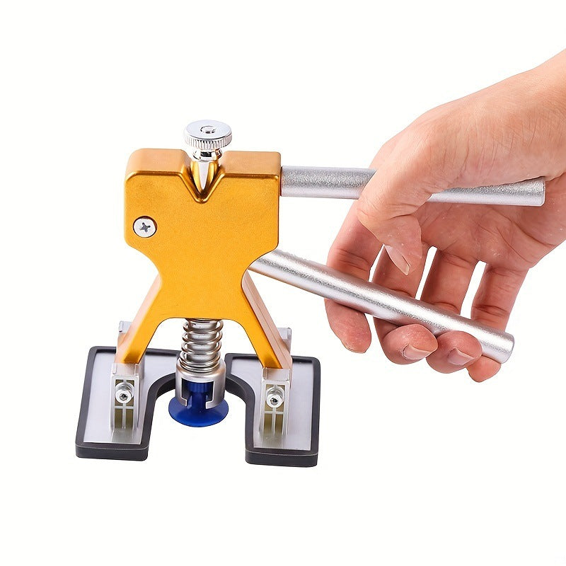 Paintless Dent Repair Kit - Professional Body Dent Puller with 18 Tabs, Mats - Auto Body Repair Essential