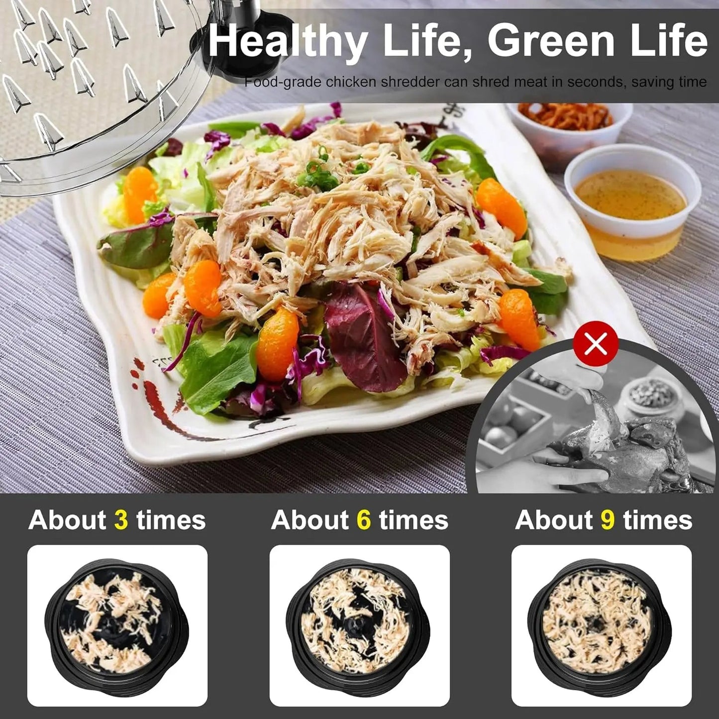 🐔Chicken Shredder, 2026 Pro Chicken Breast Shredder Tool Twist Large🎁