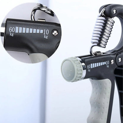 ✊  ADJUSTABLE HAND TRAINER – Automatic counting function • Adjustable resistance • Non-slip handle • Compact &amp; Versatile