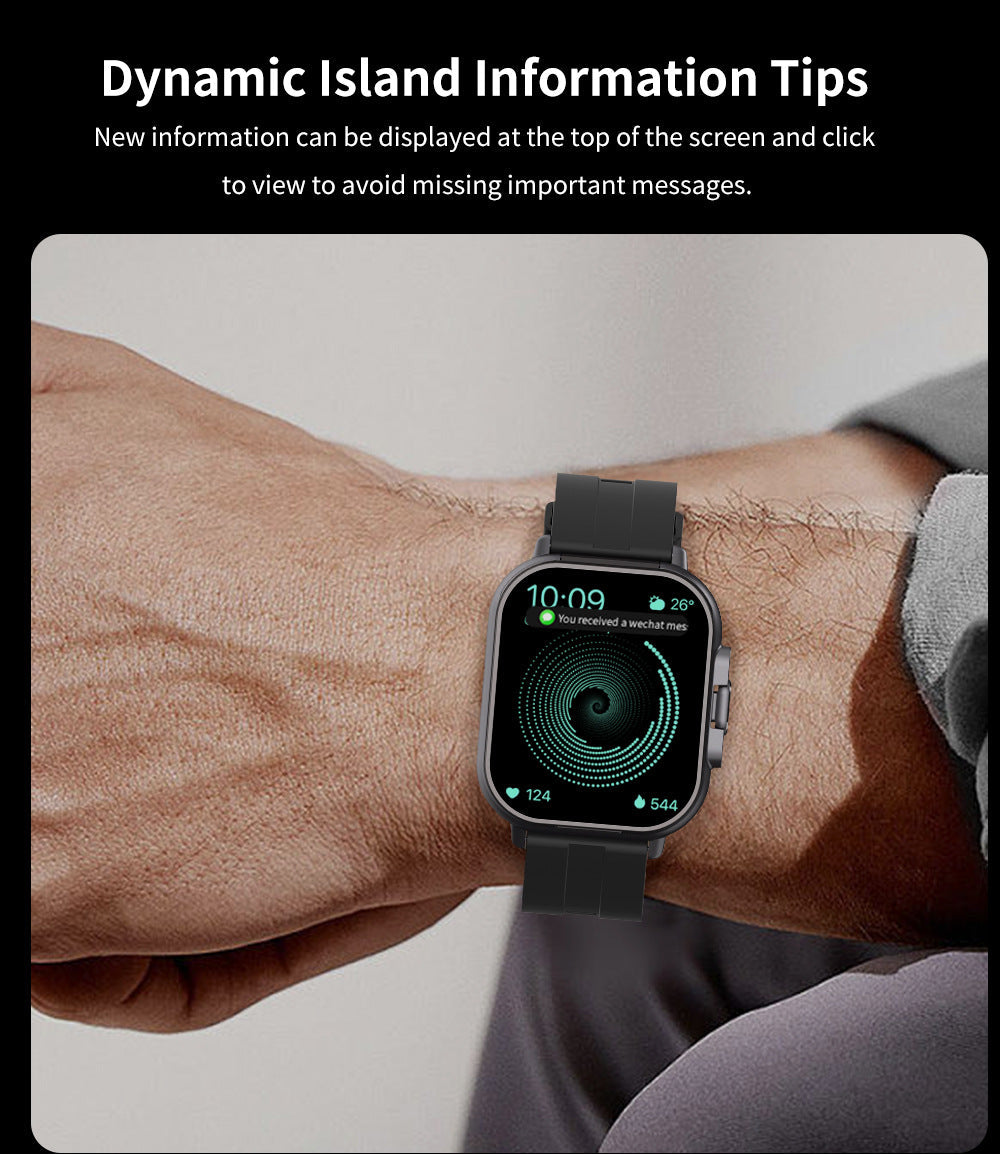 ⌚Smartwatch and Bluetooth headset 2-in-1, full-screen touch, Bluetooth calling, sports watch with heart rate and blood pressure monitoring.