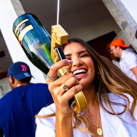Champagne Gun Sprayer Premium Entertainment for Graduations Bachelor and Bachelorette Pool Parties Club Outings Brunches Other Celebrations